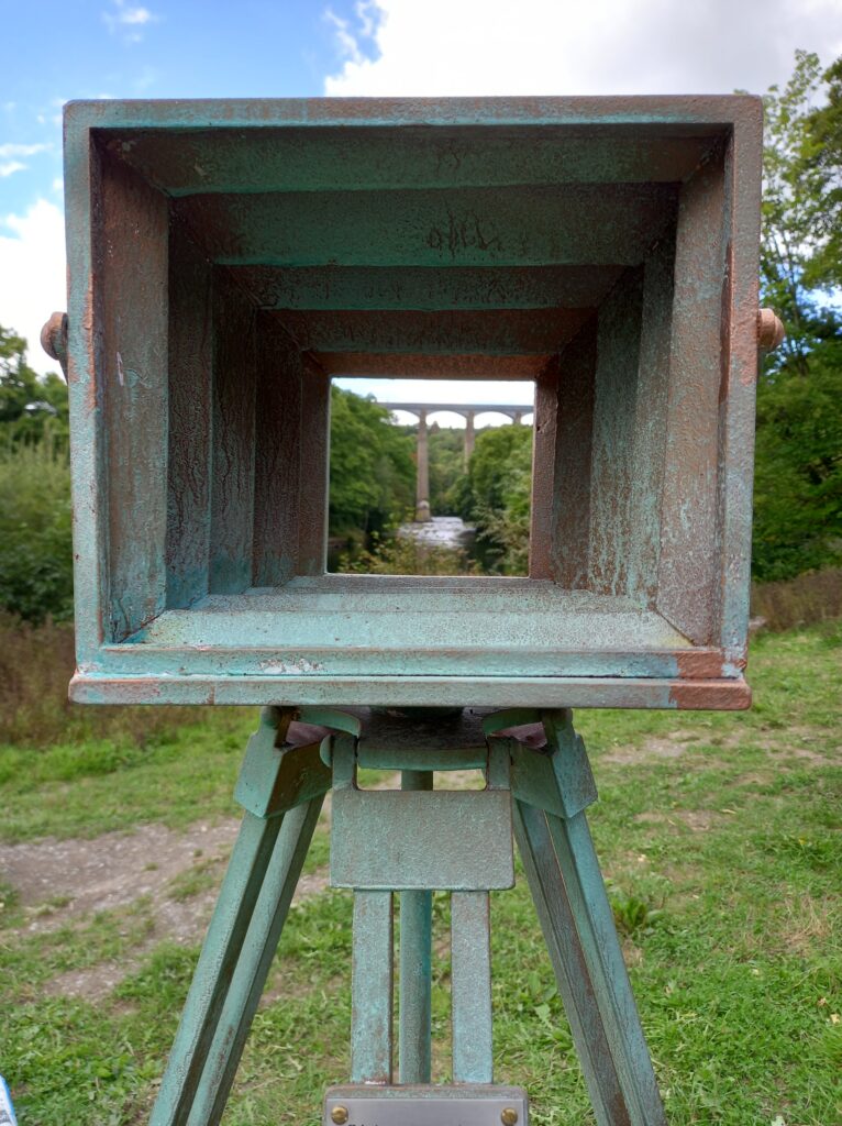 Antique style cameras installed to capture the changing landscapes through your camera